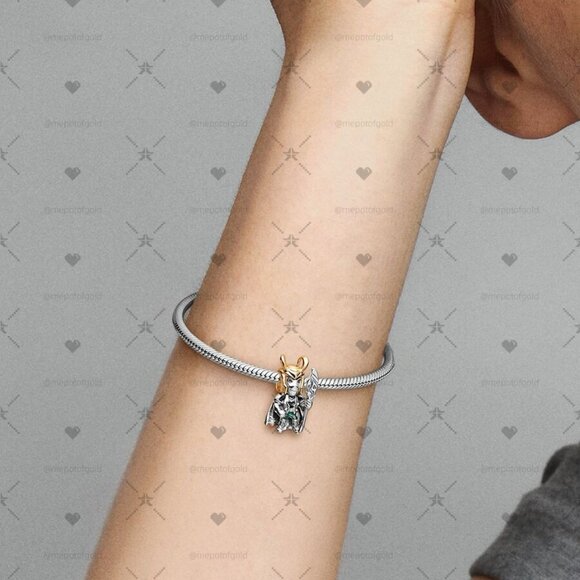Pandora Marvel Loki Charm|Pendant|Two-tone - Picture 2 of 2